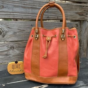 Pink And Brown Valentina purse